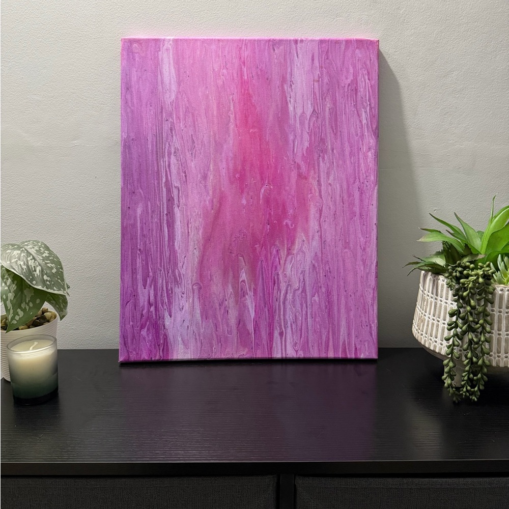 Original Abstract Art 16x20 One Of Kind Handmade Painting On Canvas